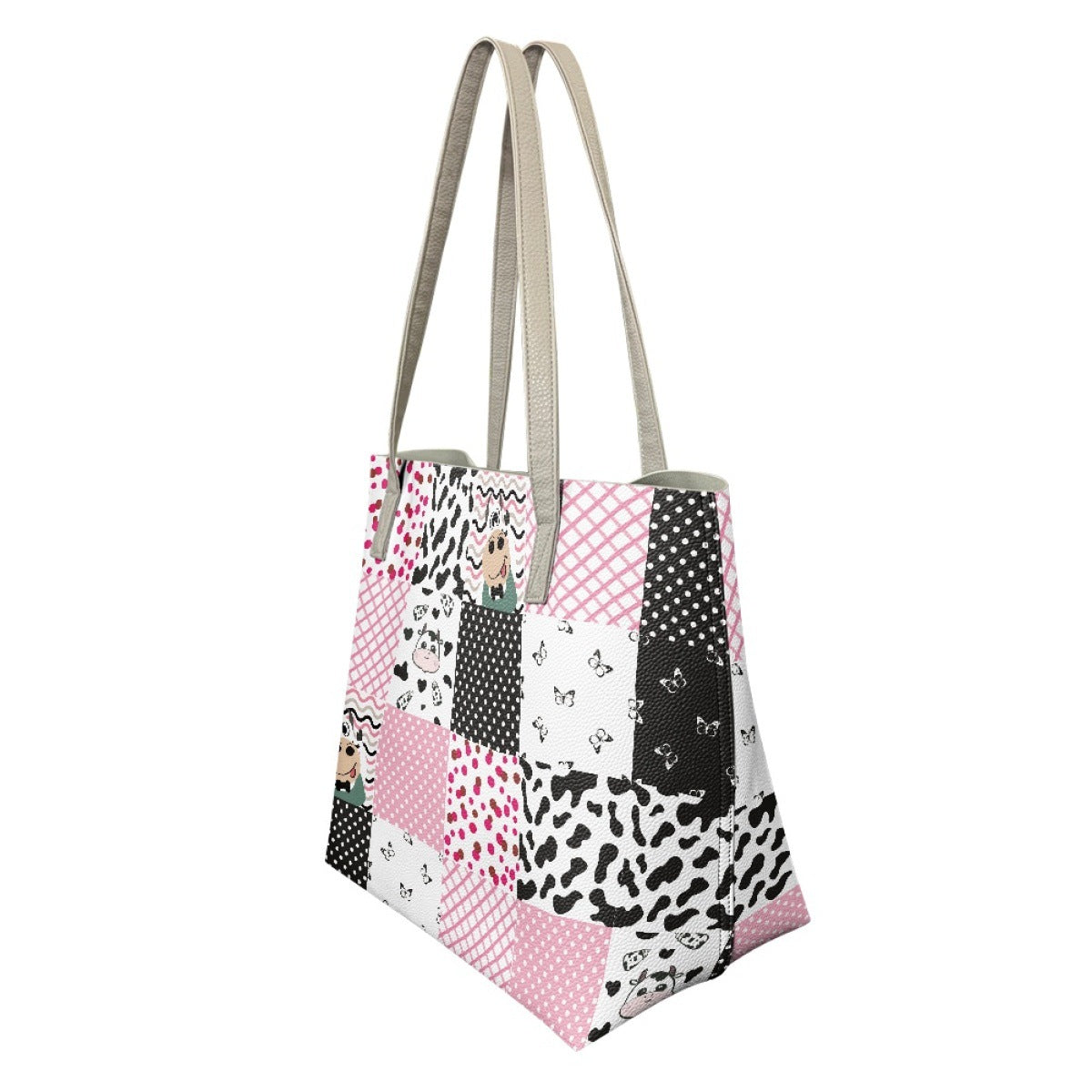 Wholesale Cow Printed Women's PU Handbag Shoulder Bag